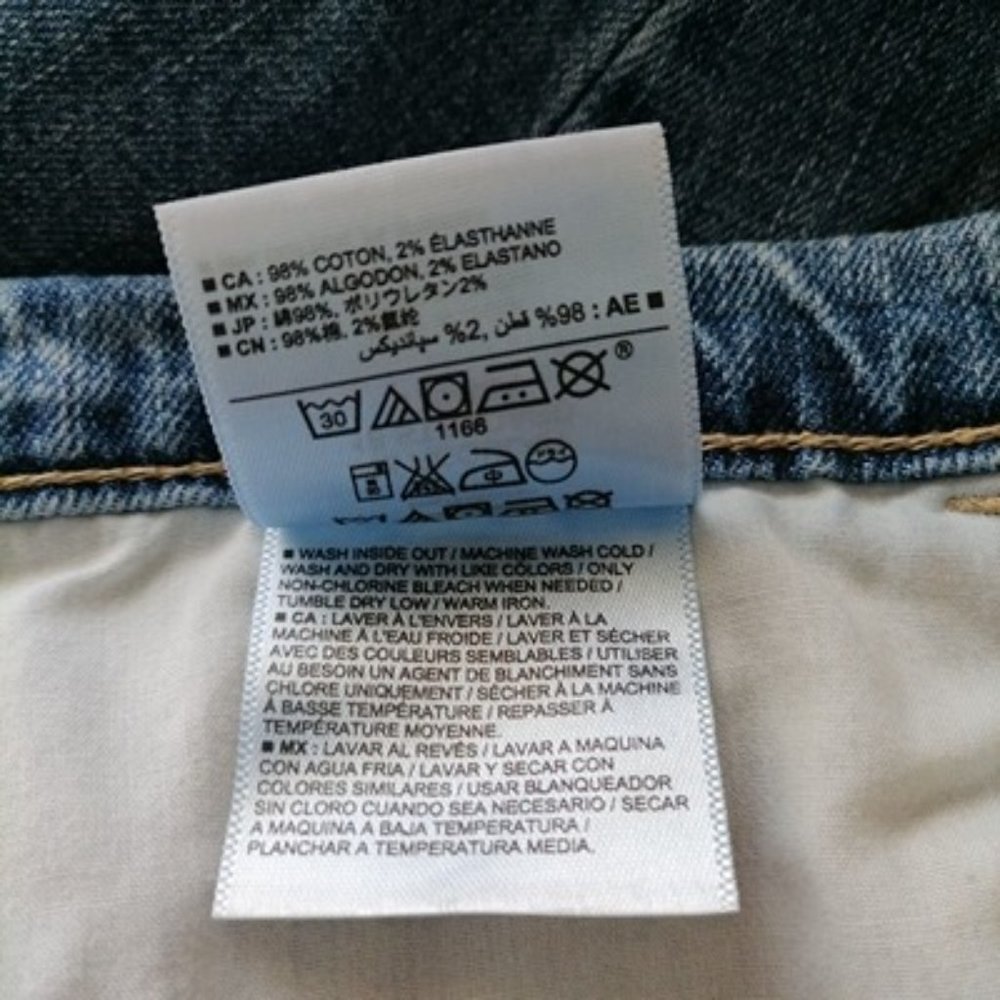 Old Navy Womens Blue High Rise Distressed The Sweetheart Straight Jeans Size 16 - Picture 7 of 8